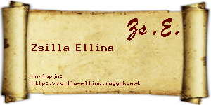 Zsilla Ellina névjegykártya